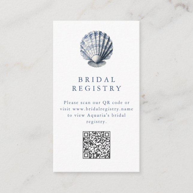 Fresh off the Market - Coastal Market Bridal  Encl Enclosure Card (Front)