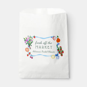 FRESH OFF THE MARKET Cute Custom Bridal Shower Favour Bags