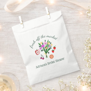 FRESH OFF THE MARKET Cute Custom Bridal Shower Favour Bags