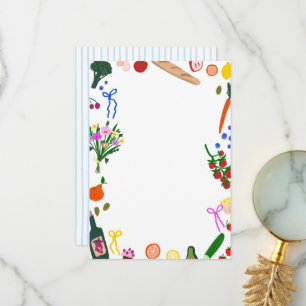 FRESH OFF THE MARKET Cute Custom Bridal Shower Thank You Card