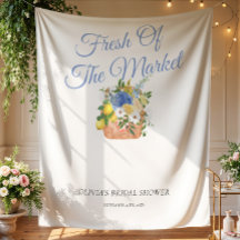 Fresh Off The Market Farmer Bridal Shower Backdrop