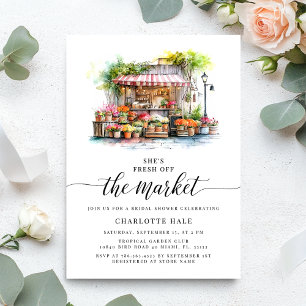 Fresh off The Market Farmers Bridal Shower Invitation