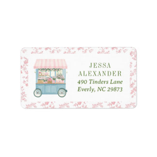 Fresh Off The Market Farmer's Bridal Shower Return Label