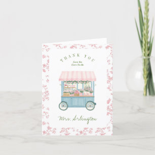 Fresh Off The Market Farmer's Floral Bridal Shower Thank You Card