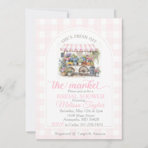 Fresh off the market Farmers Market Bridal Invitation