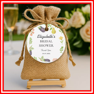 Fresh Off The Market Farmers Market Bridal Shower Favour Tags
