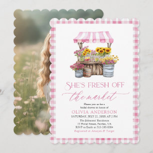 Fresh Off The Market Farmers Market Bridal Shower Invitation