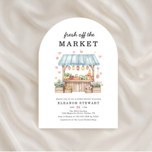 Fresh Off The Market Farmers Market Bridal Shower Invitation