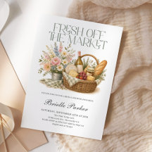 Fresh Off The Market Farmers Market Bridal Shower