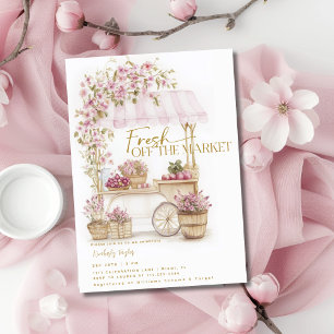 Fresh Off The Market Farmers Market Bridal Shower Invitation