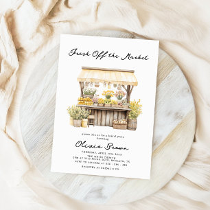 Fresh Off The Market Farmers Market Bridal Shower Invitation