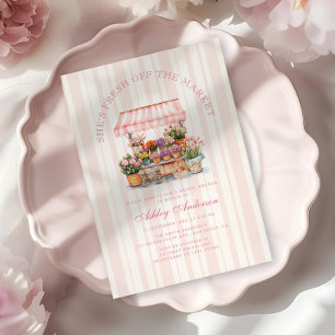 Fresh Off The Market Farmers Market Bridal Shower Invitation