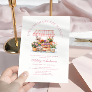 Fresh Off The Market Farmers Market Bridal Shower Invitation