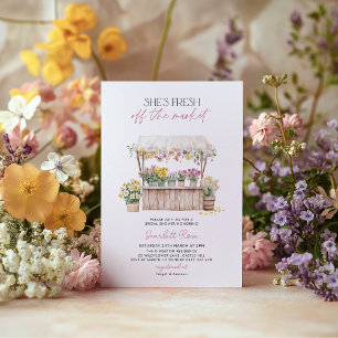 Fresh off the Market Farmers Market Bridal Shower Invitation