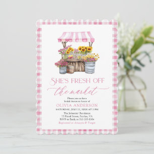 Fresh Off The Market Farmers Market Bridal Shower Invitation