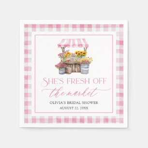 Fresh Off The Market Farmers Market Bridal Shower Napkin