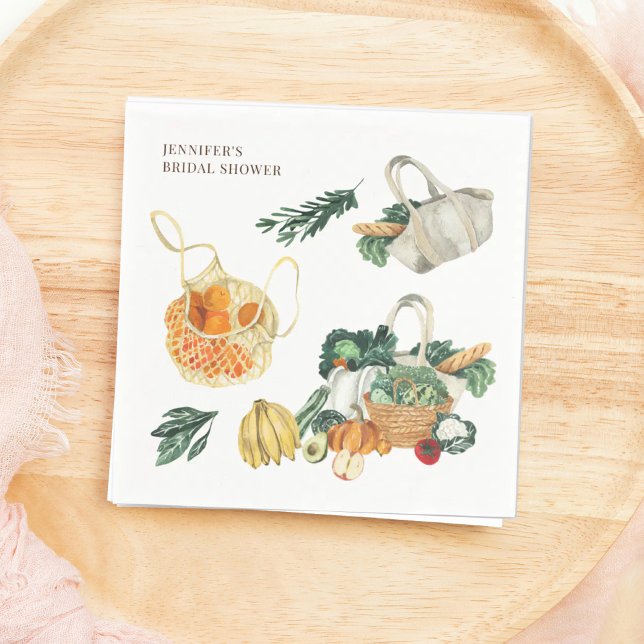 Fresh Off The Market Farmers Market Party Napkin (Creator Uploaded)