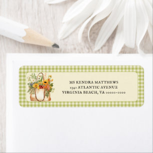 Fresh Off the Market Farmers Return Address Label 