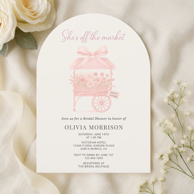 Fresh Off The Market Floral Bridal Shower Invitation (Creator Uploaded)