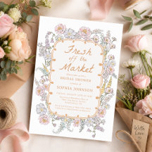 Fresh off the Market Floral Bridal Shower
