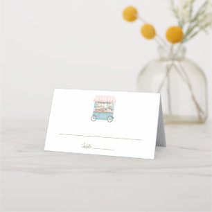 Fresh Off The Market Floral Farmer's Bridal Shower Place Card