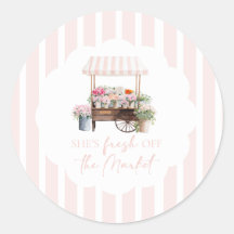 Fresh off the Market Flower Cart Bridal Shower