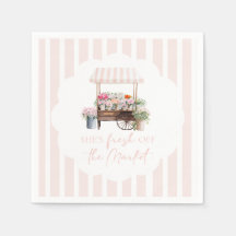 Fresh off the Market Flower Cart Bridal Shower