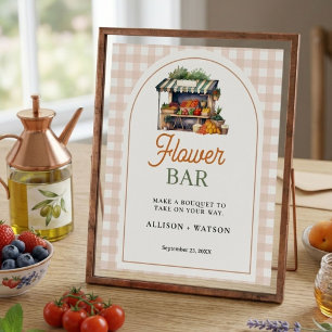 Fresh off the market flower for bride bridal showe poster