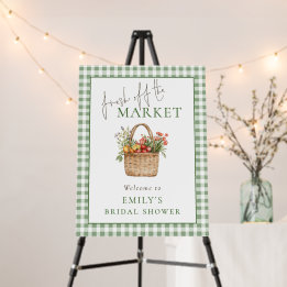 Fresh off the Market Gingham Welcome Bridal Shower