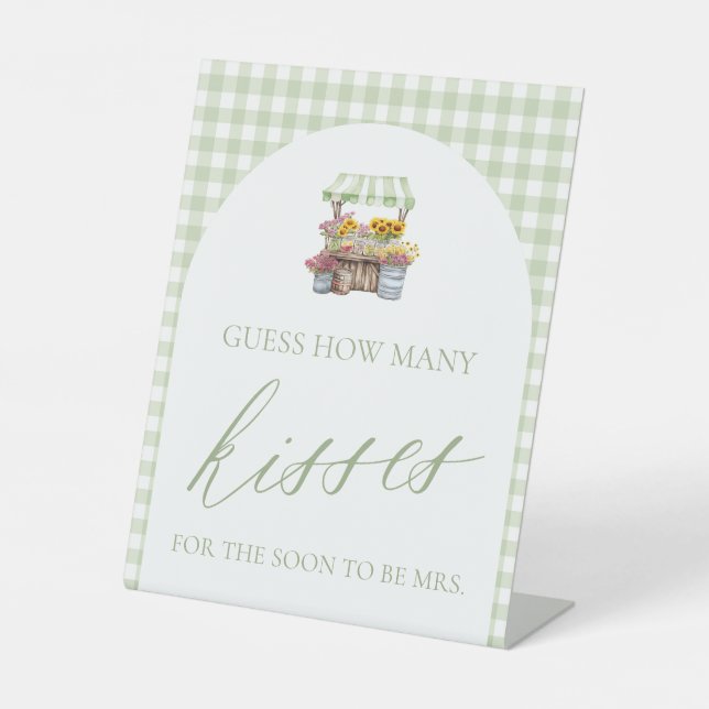 Fresh Off The Market Guess How Many Kisses Sign (Front)