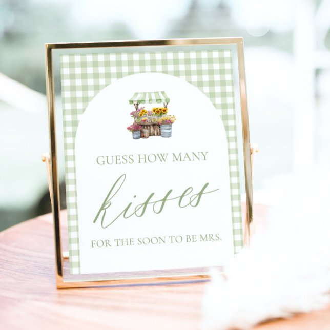 Fresh Off The Market Guess How Many Kisses Sign (Fresh Off The Market Guess How Many Kisses Sign)