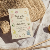 Fresh Off The Market Hand Drawn Bridal Shower