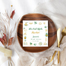 Fresh Off The Market Hand Drawn Bridal Shower