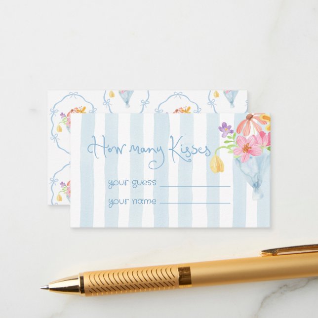 Fresh Off the market How many kisses Enclosure Card (Front/Back In Situ)