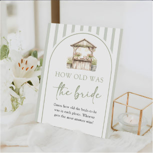 Fresh Off The Market How Old Was The Bride Pedestal Sign