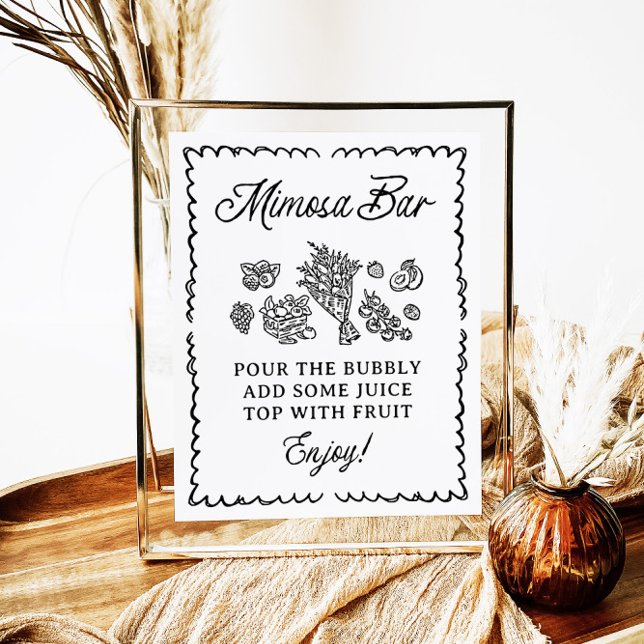 Fresh Off The Market Mimosa Bar Bridal Shower Sign (Creator Uploaded)