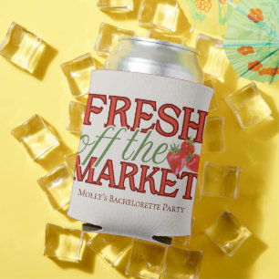 Fresh Off the Market – Personalised Modern Bridal Can Cooler