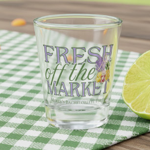 Fresh Off the Market – Personalised Modern Bridal Shot Glass