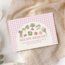 Fresh off the Market Recipe request Enclosure Card