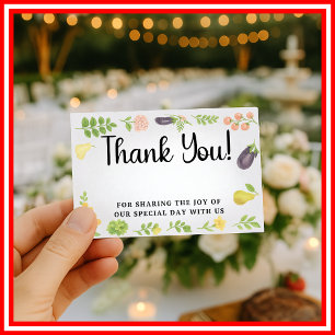 Fresh Off The Market Thank You Enclosure Card