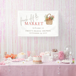 Fresh off the Market Welcome Bridal Shower Banner