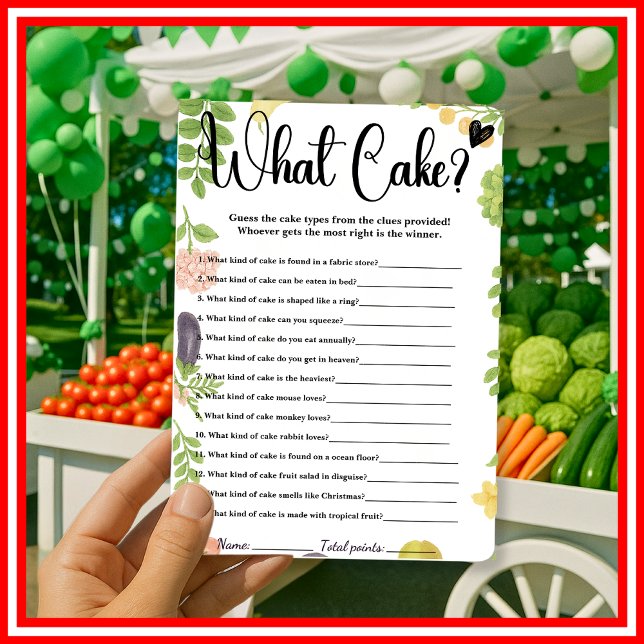 Fresh Off The Market What Cake Bridal Shower Game (Creator Uploaded)