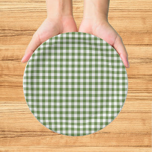 Fresh Off the Market Whimsical Green Bridal Shower Paper Plate