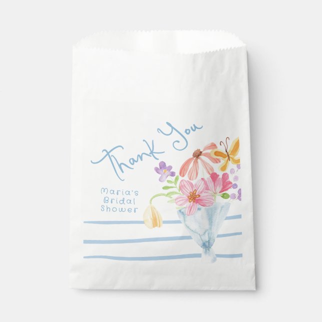Fresh Off the Market Whimsical Thank you Favour Bags (Front)