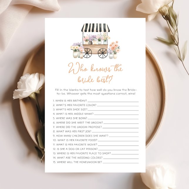 Fresh Off The Market Who Knows the Bride Best Game (Creator Uploaded)