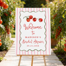 Fresh Off the Vine Tomato Bridal Shower Welcome