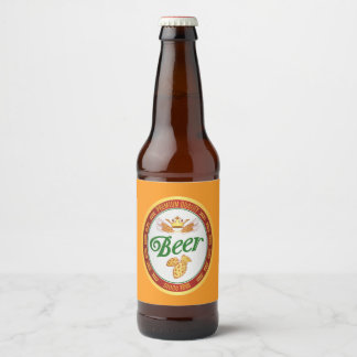Fresh Orange Beer Bottle Label