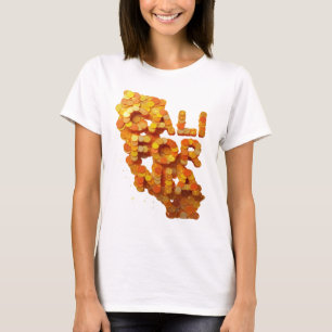 Fresh Orange CALIFORNIA Print T-Shirt