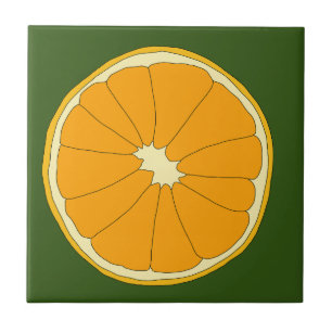 Fresh Orange Citrus Tile