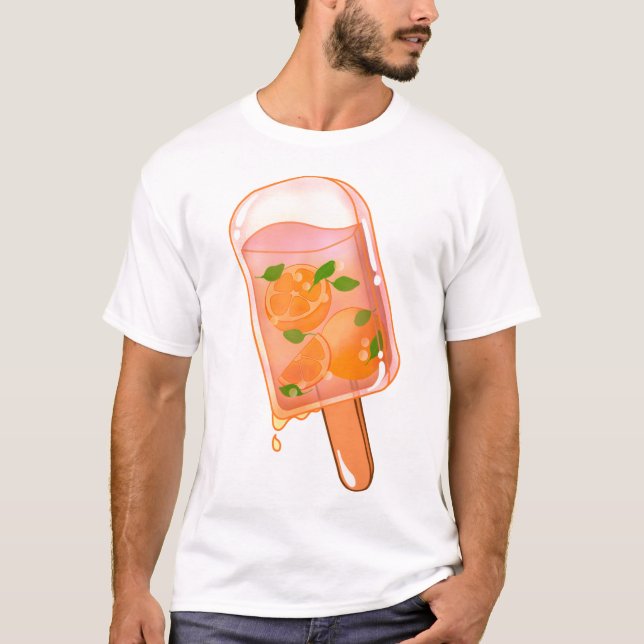Fresh Orange Ice Pop  T-Shirt (Front)